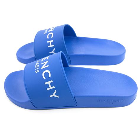 blue givenchy slides